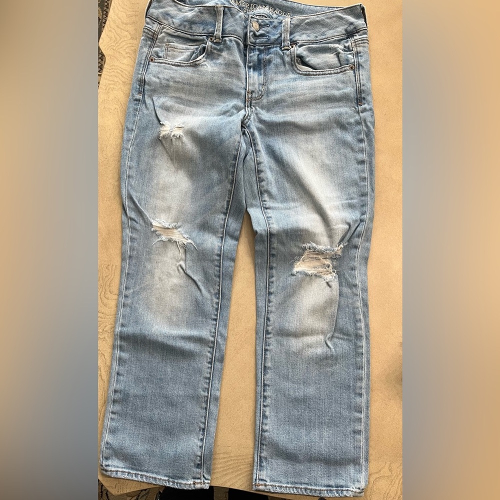 American Eagle Outfitters Light Blue Boyfriend Jeans Size 4